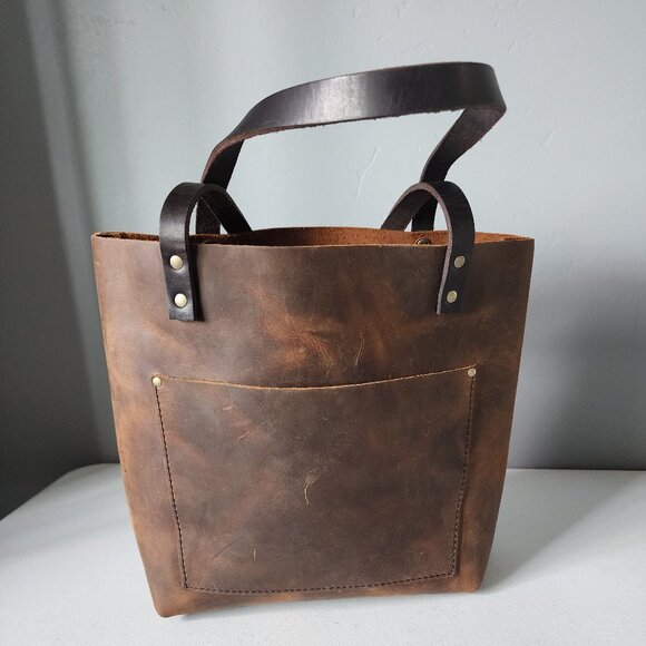Portland Leather Goods Tote "EUC" - Picture 5 of 16